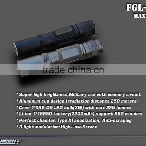 18650 Battery CreeQ5 Military Mini Led Pen Torch thumbnail-3
