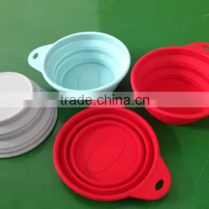 Silicone Dog Bowl, Collapsible Bowl for Camping thumbnail-1