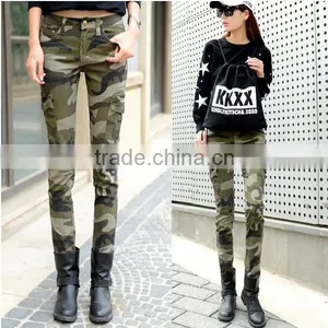 Newest Fashion Camo Skinny Jeans Woman Camouflage Jeans Slim Plus Size Pencil Jean Femme Pantalones Mujer thumbnail-2