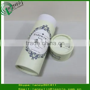 Beige Gift Style Cardboard Box and Small Round Tube for Cosmetic Packaging Paper Tube thumbnail-1