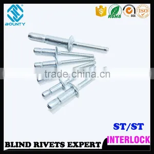 DOME HEAD STRUCTURAL INTER-LOCK RIVETS thumbnail-1