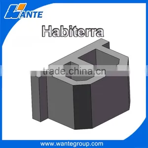 WANTE BRAND QT4-15 Double Hydraulic Block Machine Concrete Interlock Brick Making Machine thumbnail-4