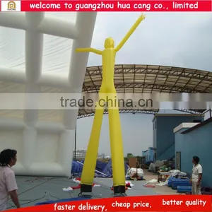 Outdoor Yellow Inflatable Sky Dancer Blower , Air Dancer Blower , Inflatable Sky Dancing for Promotion thumbnail-2