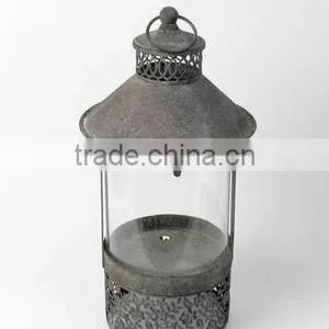 100229MC- Pillar Metal Candle Lantern thumbnail-1