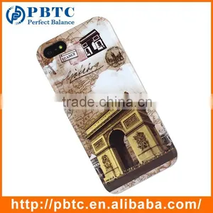 Set Screen Protector And Case For Iphone 5 , Hard Plastic Retro Style Cell Phone Sets thumbnail-4