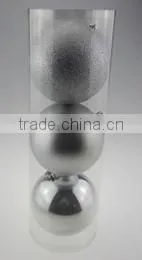 Silver Decorative Plastic Plain Christmas Ball thumbnail-1