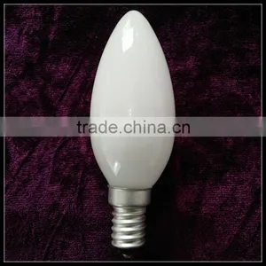 Milky White Candle C35 E14 3W LED Filament Bulb Dimmable 110V-240V thumbnail-1