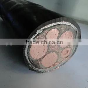 0.6/1kv Voltage Cu Copper Conductor Core 25mm XLPE Insulated PVC Sheath Steel Wire Armored Power Electrical Cable thumbnail-1