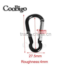 Colorful Aluminum Spring Carabiner Snap Hook Hanger Keychain Hiking Camping #FLQ186-6C(Mix-s) thumbnail-2