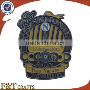 Custom Shaped 3D Gold Die Cast Metal Badge thumbnail-3