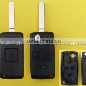 4 Button Flip Folding Remote Key Blank Shell for Peugeot 307 CE0536 thumbnail-1