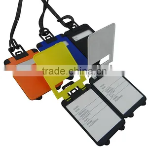 Fashion Accessories Hard Plastic Tag Wholesale Charming Color Writable Cheap Bulk Luggage Tags thumbnail-6