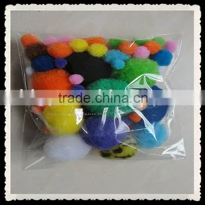 100pcs/opp Bag Supplying Pompons Poms Crafts thumbnail-1