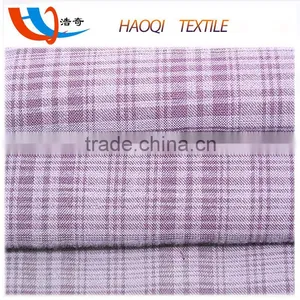 Purple Plaid Shirt 50% Cotton 50% Rayon Blend Fabric thumbnail-5