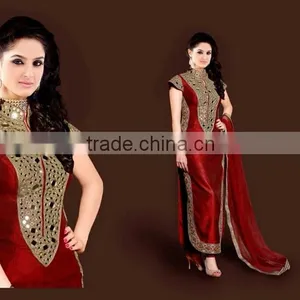 LONG GEORGETTEDESIGNER SUIT thumbnail-3