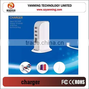 Full Capacity Desktop Rapid Travel Charger Intelligent USB Charger 12A 6 Port USB thumbnail-3