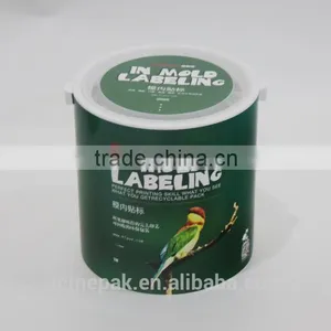 2.5L IML Paint Plastic Bucket With Lid thumbnail-1