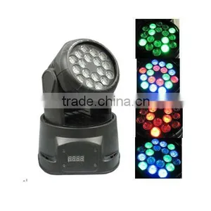 LED Stage Wash Light 18*3w RGB Mini Moving Head thumbnail-1