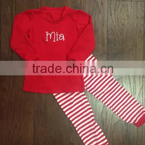 Christmas Pajamas Kids/organic Cotton Pajamas With Stripe thumbnail-2