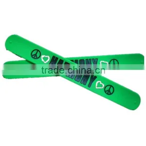 2013 Newest Custom Debossed Silicone Slap Bracelets With LOGO Products thumbnail-1