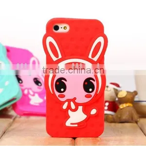 The High Quality Dongguan Factory Manufacture Silicone Mobile Phone Cover for Shy Rabbit thumbnail-1