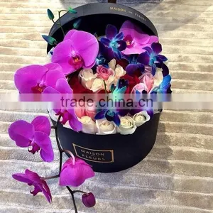 Shenzhen Factory Custom High Quality Round Flower Packaging Cardboard Box thumbnail-4