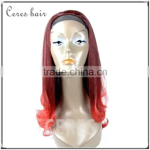 Japan Fiber Wig Hot Red Wig With Long Length Natural Wig Curly thumbnail-4