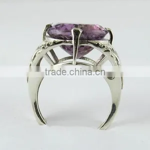 Off The Vine !! Amethyst 925 Sterling Silver Ring, Online Silver Jewelry, Silver Jewelry thumbnail-6