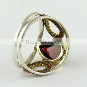Deep Red Colour !! Red Garnet 925 Sterling Silver Ring, Silver Jewelry, Gemstone Silver Jewelry thumbnail-5