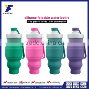 CE / EU,CIQ,FDA,SGS Certification Collapsible Silicone Water Bottles thumbnail-2