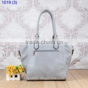 Antique Style Pure Color Handbag Shoulder Bag Tote Bag thumbnail-3