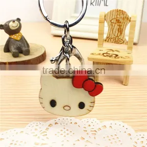 HelloKitty Wood Key Chain/creative Wood Key Chain thumbnail-2
