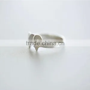 Fashion 925 Sterling Silver Drawing Elephant Ring Sterling Silver Jewelry Wholesale Jewelry Accessories thumbnail-2