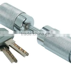 Trailer Hitch Pin Lock Includes Two Nickle Brass Keys Lock 1/4" Trailer Coupler Pin Lock A1995 thumbnail-2