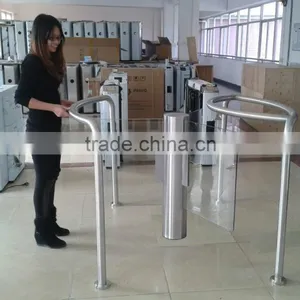 Butterfly Rotating Gate / Round Column / Glass Wing / CE Certification thumbnail-3