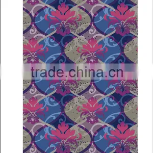 Purple Pattern Cut and Loop Pile Broadloom Carpet for Hotel thumbnail-4