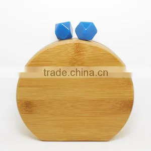 2015 New Arrival Wooden Semicircular Hardbox Clutch Bag thumbnail-1