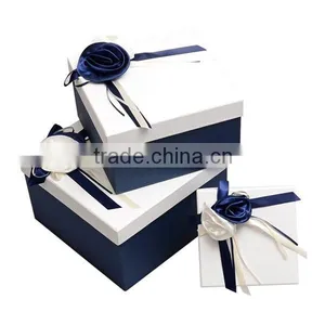 Elegant Blue and White Sets Paper Gift Box thumbnail-5