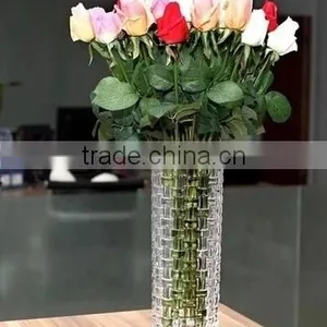 Clear Glass Vase Glass Vase for Decoration thumbnail-1