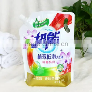 Liquid Stand up Nozzle Pouch for Laundry Detergent Packaging Bag thumbnail-1