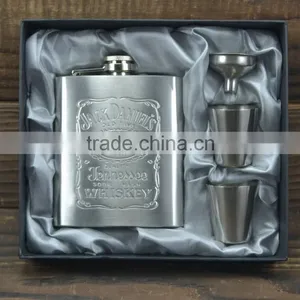 Novelty Hip Flasks/ Jameson Hip Flask Set/ Hip Flasks for Men thumbnail-1