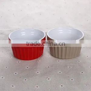 Colored Ceramic Round Ramekin Bowl Factory Directly Sale thumbnail-2
