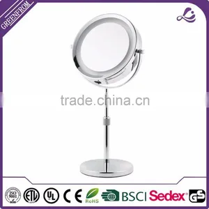 7 Inch Chrome Finishing Extendable LED Table Mirror thumbnail-1