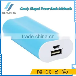 Candy Shaped External Power Bank 5600mAh for IPhone for IPad for IPod Tablet thumbnail-1