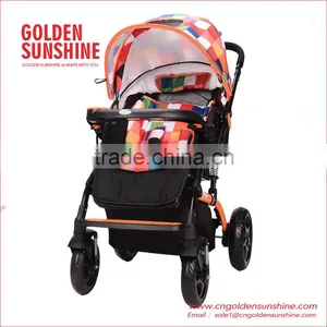 High Landscape Stroller| Baby Trolley | Pram | Carriage | Pushchair With Seat Cushion thumbnail-1