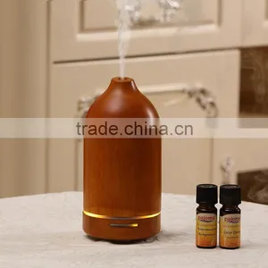 Wood+ABS+PP+Silicone Aroma Oils, Wooden Electric Ultrasonic Aroma Diffuser, 100ml Aroma Humidifier thumbnail-4