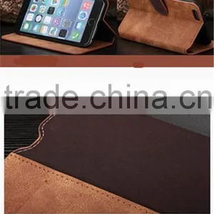 Leather Wallet for Iphone 6 Case With Business Card Holder thumbnail-2