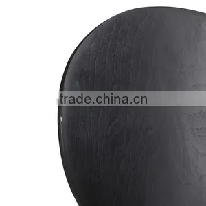 Black High Quality Wood and Metal Chair for Dining Rooms thumbnail-3