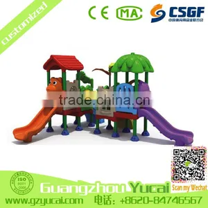 Modern Style Kids Outdoor China Playground Equipment Plastic Slides thumbnail-1