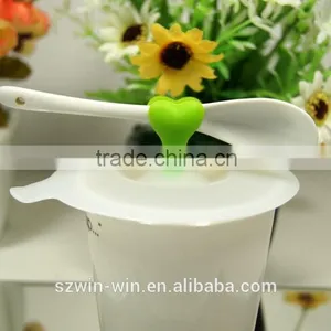 New Design Silicone Glass Cup Cover Coffee Mug Cap thumbnail-1